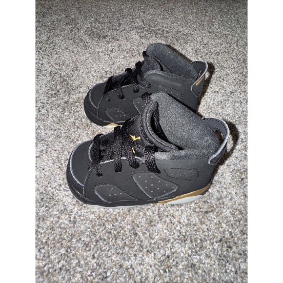 Jordan 6 Retro DMP (TD) Size 4C Black - Picture 2 of 5